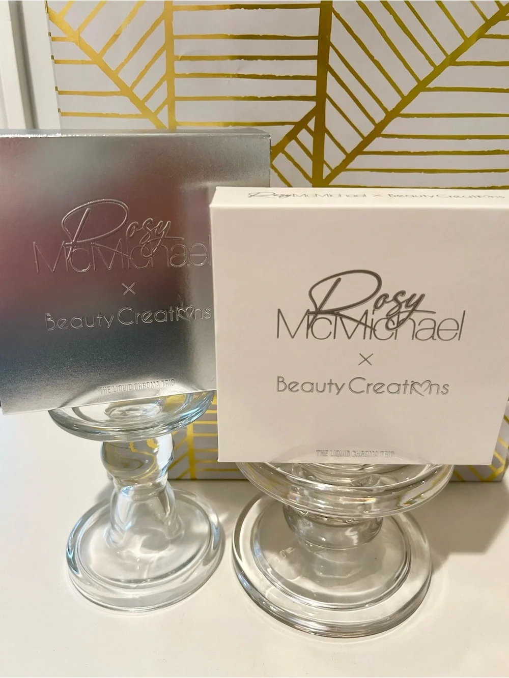 ✨ Beauty Creations x Rosy McMichael Chrome Eyeshadow Trio | 3-Piece Set | NIB